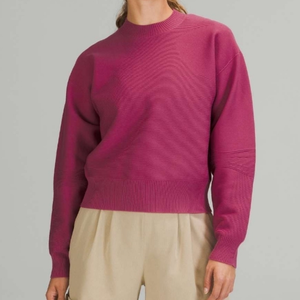 Lululemon All Around Crewneck Sweater Pink Lychee
